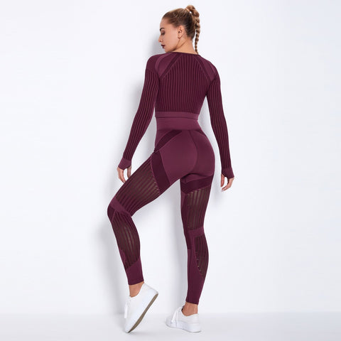 Women's Sports Gym Leggings Sets