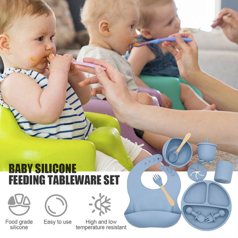 Baby Soft Silicone Feeding Set