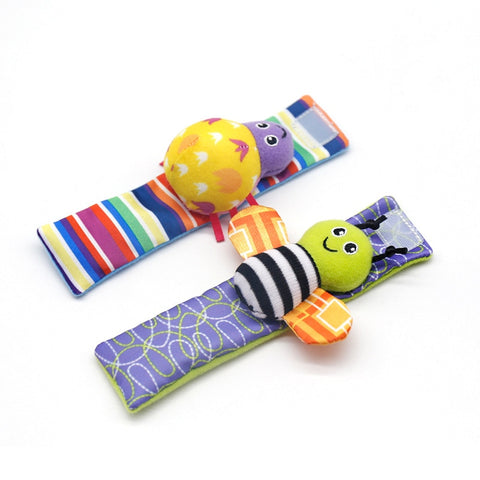 Baby Socks Wrist Rattle Set Toys