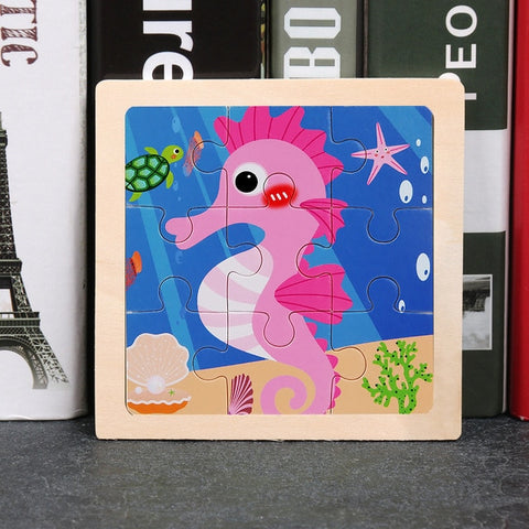 Kids Wooden Animal Puzzle Toys