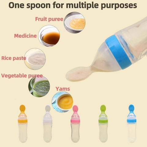 Baby Squeezing Feeding Spoon