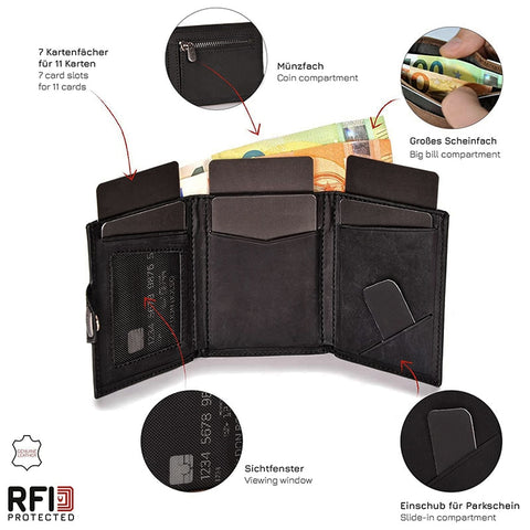Slim Aluminum Metal Wallet