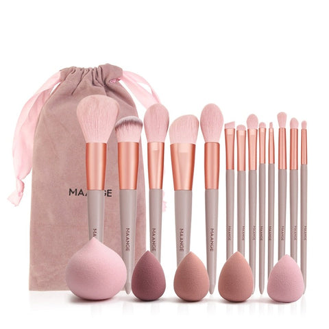 Pro Pink Makeup Brush Set
