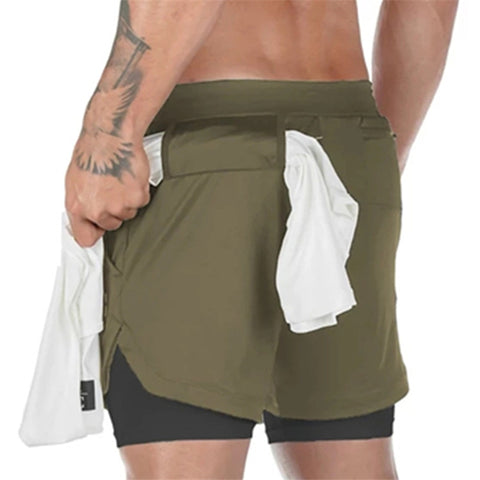 Men Camo Running Shorts