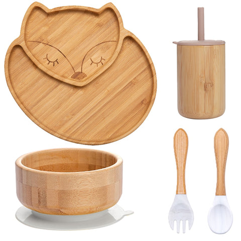 Baby Food Bamboo Tableware