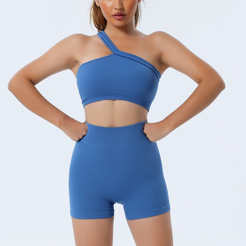 Women One Shoulder Sport Sets