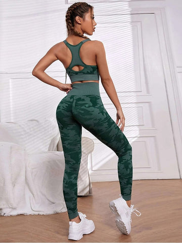 Women Camouflage Camo Sport Set