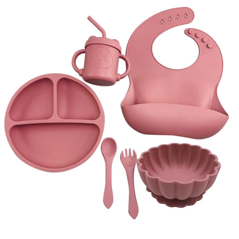Baby Soft Silicone Feeding Set