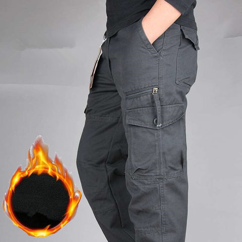 Winter Thick Fleece Casual Pants
