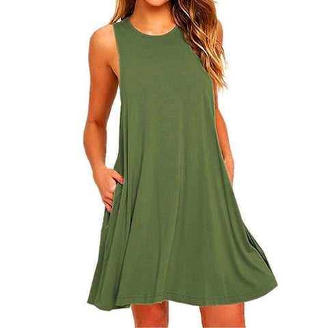 Women Short Sleeve Summer Dress