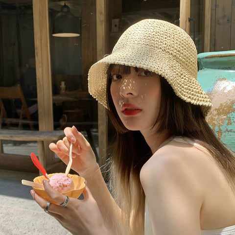 2022 Summer New Folding Straw Hat