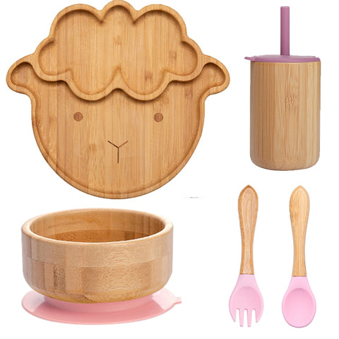 Baby Food Bamboo Tableware