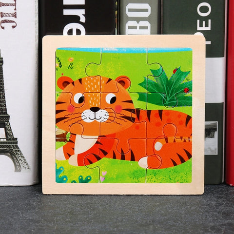 Kids Wooden Animal Puzzle Toys