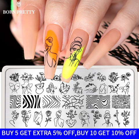 New 12*6cm Nail Art Templates