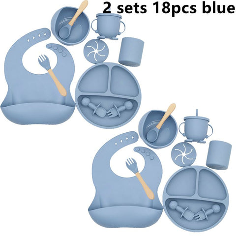 Baby Soft Silicone Feeding Set