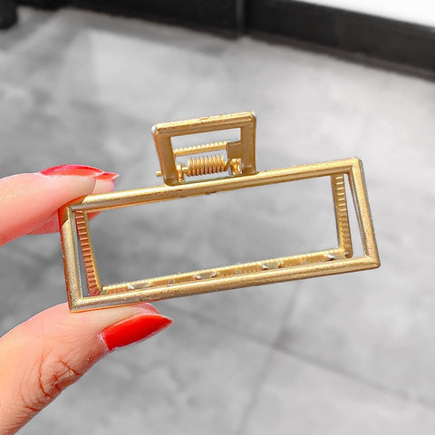 Women Metal Geometric Hair Claw