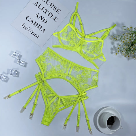 Women Erotic Lingerie Garter Thong Suit
