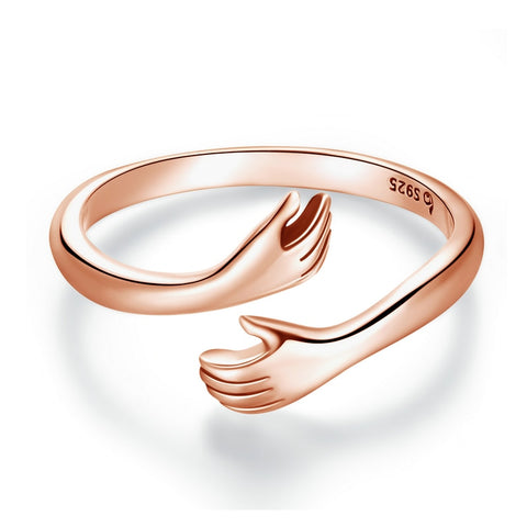 Hug Warmth and Love Hand Adjustable Ring for Women