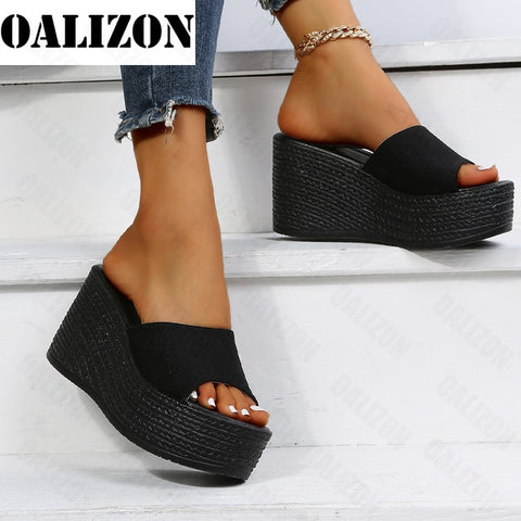 Women Platform Beach Heels Wedges Sandals