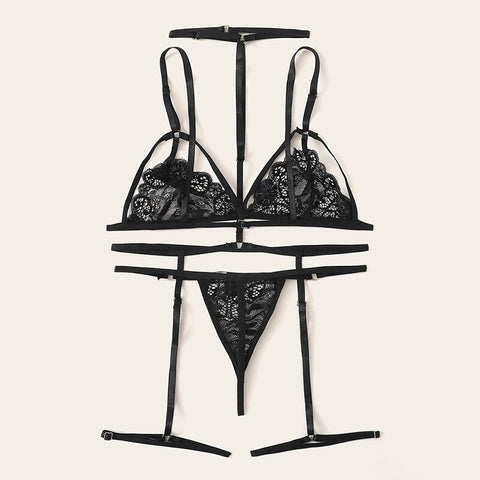 Women 3 Pieces Lingerie Set