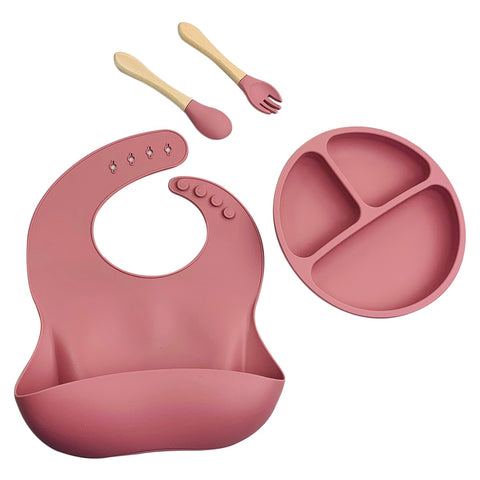 Baby Soft Silicone Feeding Set