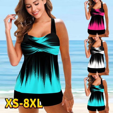 Women Flower Vintage Bodysuit Swim Beachwear