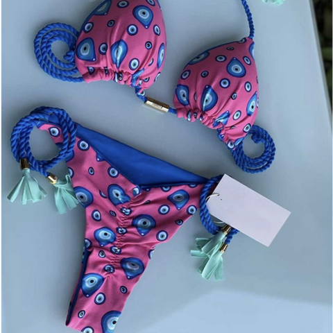 Summer Hand Braided Rope Swimsuit