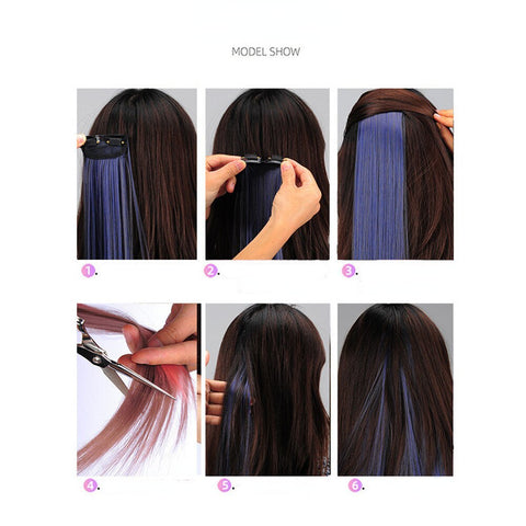 Long Straight Hanging Ear Wig Clip