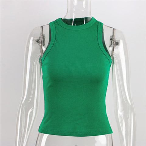 Women Sleeveless Knitted Casual Tops