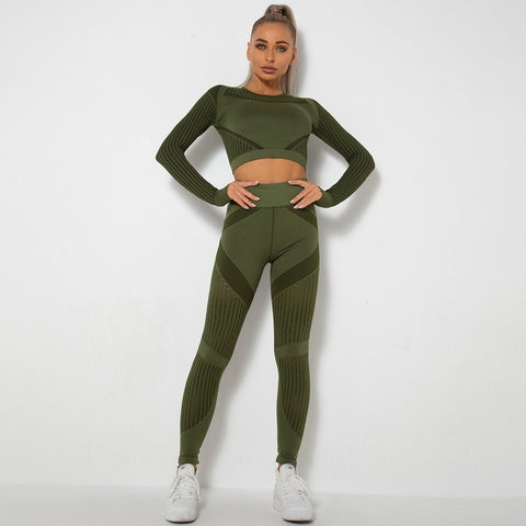 Women's Sports Gym Leggings Sets