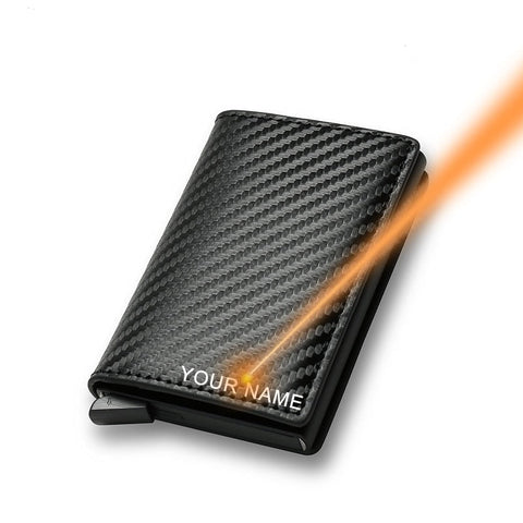 Men Carbon Fiber Card Wallets