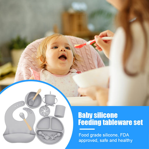 Baby Soft Silicone Feeding Set