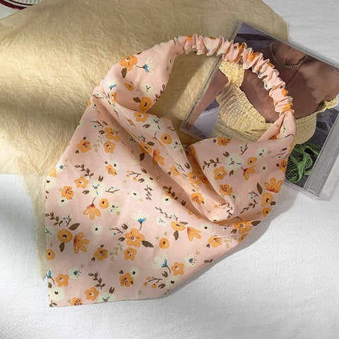 Women Vintage Triangle Head Scarf