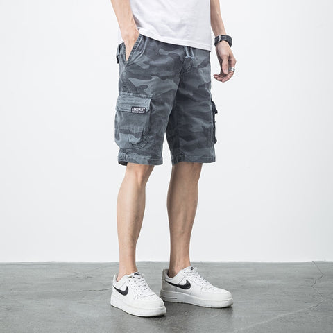 Men Summer Camouflage Side Pockets  Casual Shorts