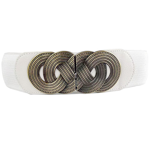 Ladies Wide Elastic Waist Belt