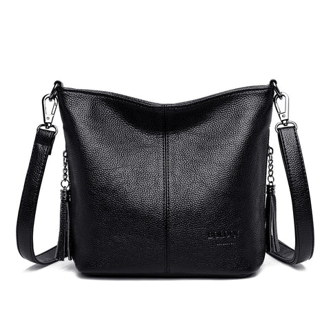 Ladies Genuien Leather Tassels Hand Bags