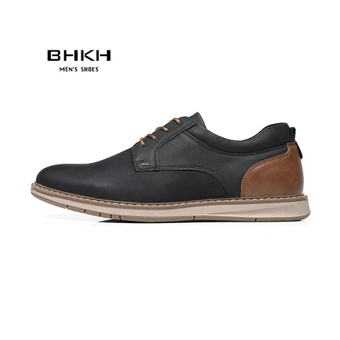 Men Pu Leather Breathable Casual Shoes