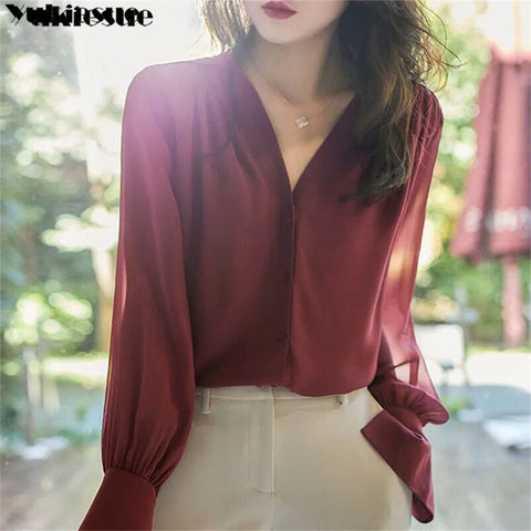 Women Long Sleeve Ruffled shirts