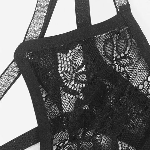 Women Sexy Lace Transparent Waist Panties
