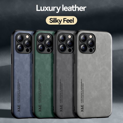 New Magnetic Leather Case