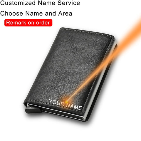 Men Leather Minimalist Wallet