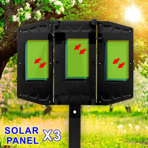 LED 3 Head Motion Sensor Solar Street Light
