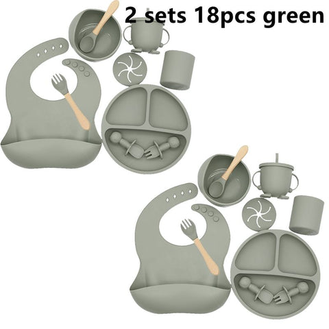 Baby Soft Silicone Feeding Set