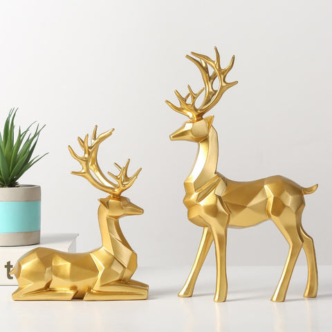 Deer Statue Reindeer Figurines