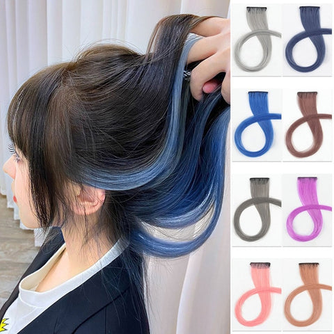 Long Straight Hanging Ear Wig Clip