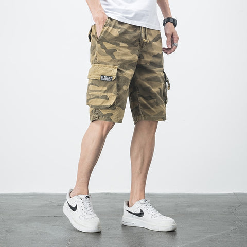 Men Summer Camouflage Side Pockets  Casual Shorts
