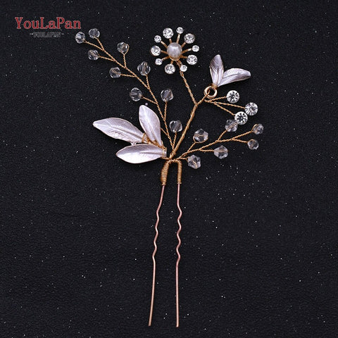 Women Crystal Bridal Hair Clips