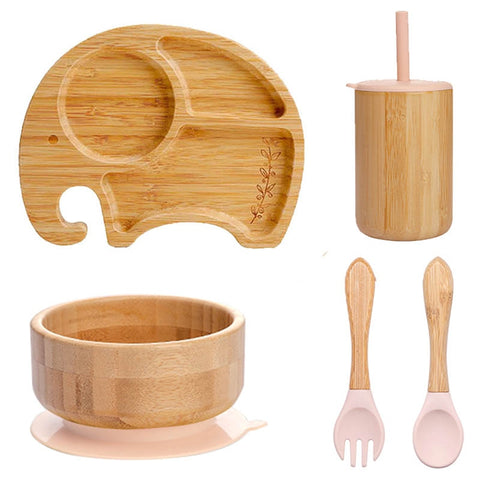 Baby Food Bamboo Tableware