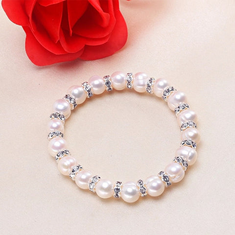 Natural Freshwater Pearl Strand Bracelet