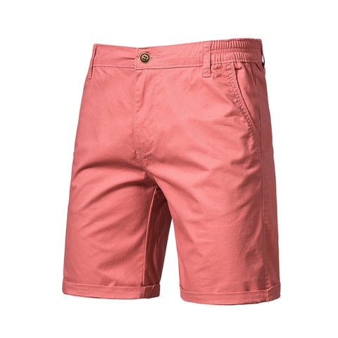 Men Summer Cotton Solid Shorts